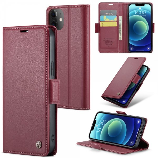CaseMe iPhone 12/iPhone 12 Pro Etui 023 Series Rød