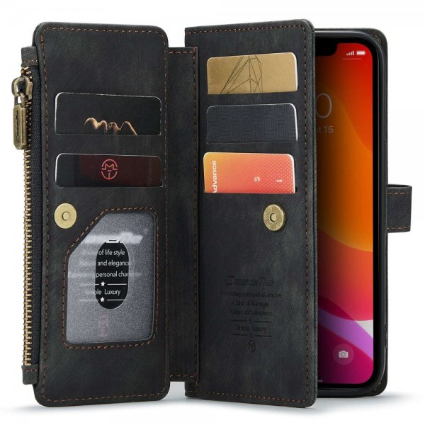 CaseMe iPhone 12/iPhone 12 Pro Etui C30 Series Sort