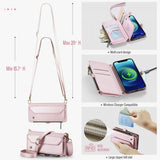 CaseMe iPhone 12/iPhone 12 Pro Etui C36 Serie Rosa