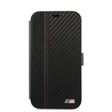 BMW iPhone 12/iPhone 12 Pro Etui Dynamisk Carbon Sort