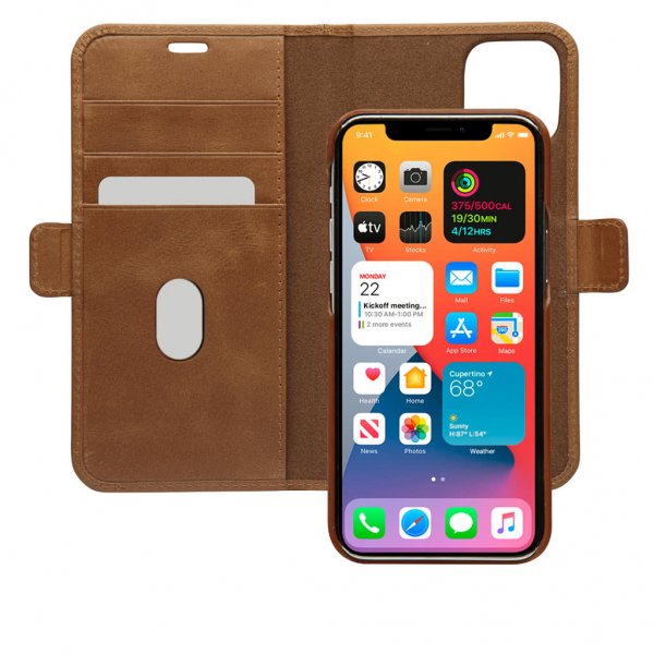 dbramante1928 iPhone 12/iPhone 12 Pro Etui Lynge Aftageligt Cover Tan