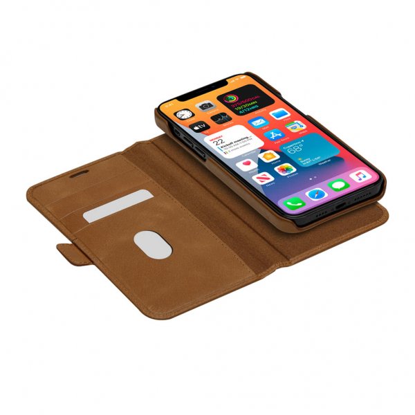 dbramante1928 iPhone 12/iPhone 12 Pro Etui Lynge Aftageligt Cover Tan