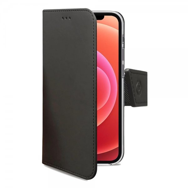 Celly iPhone 12/iPhone 12 Pro Etui Wally Wallet Case Sort