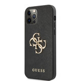 Guess iPhone 12/iPhone 12 Pro Cover 4G Logo Saffiano Sort