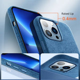 iPhone 12/iPhone 12 Pro Cover Alcantara MagSafe Grøn