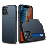 iPhone 12/iPhone 12 Pro Cover Card Slide Blå