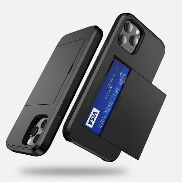 iPhone 12/iPhone 12 Pro Cover Card Slide Blå