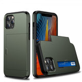 iPhone 12/iPhone 12 Pro Cover Card Slide Grøn