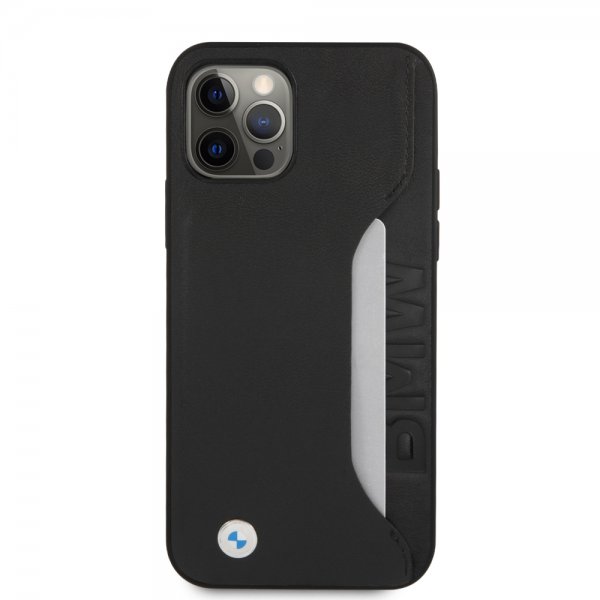BMW iPhone 12/iPhone 12 Pro Etui Kortplads Sort