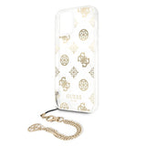 Guess iPhone 12/iPhone 12 Pro Etui Kæde Peony Guld
