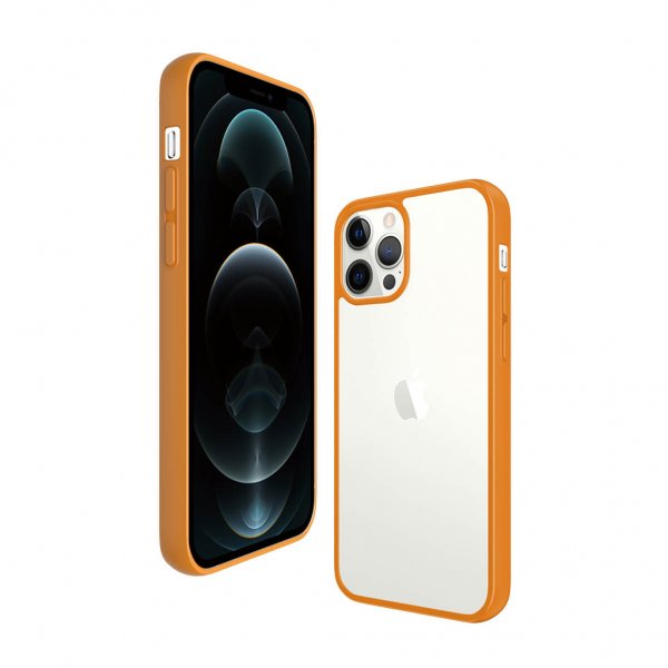 PanzerGlass iPhone 12/iPhone 12 Pro Cover ClearCase Color PG Orange