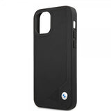 BMW iPhone 12/iPhone 12 Pro Cover Debossed Stripes Sort