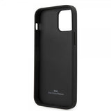 BMW iPhone 12/iPhone 12 Pro Cover Præget Logo Sort