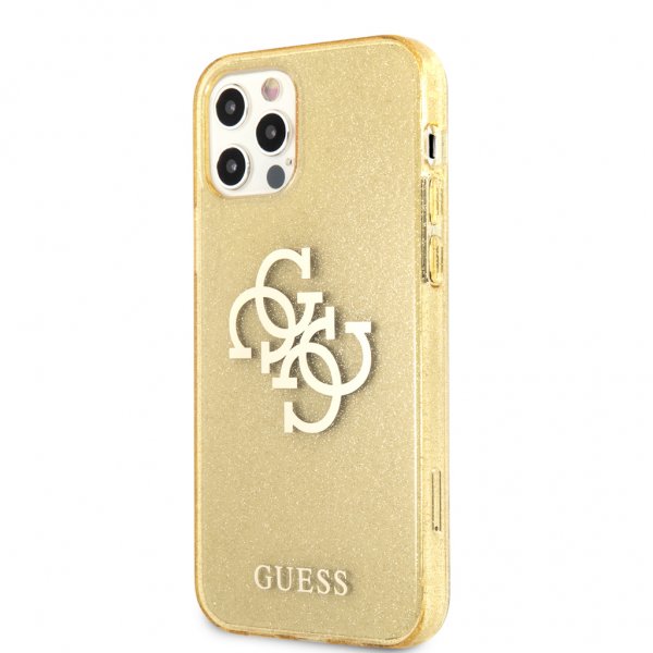 Guess iPhone 12/iPhone 12 Pro Cover Fuld Glimmer Guld