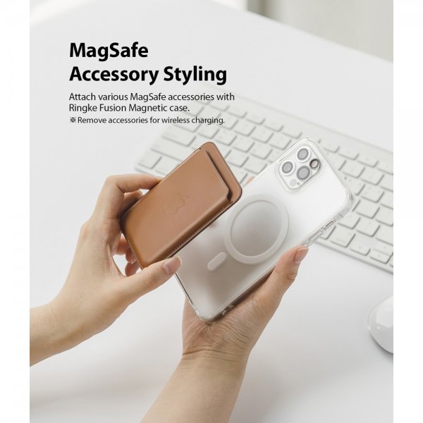 Ringke iPhone 12/iPhone 12 Pro Cover Fusion Magnetic MagSafe Mat Klar