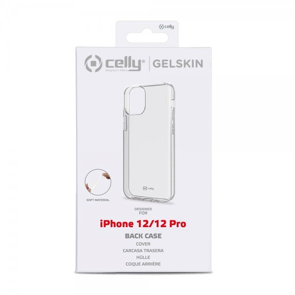 Celly iPhone 12/iPhone 12 Pro Cover GELSKIN Gennemsigtig