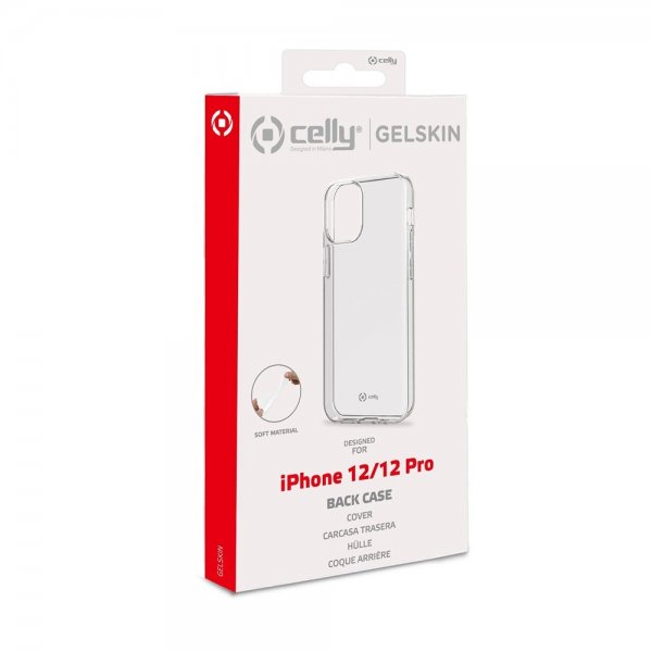 Celly iPhone 12/iPhone 12 Pro Cover GELSKIN Gennemsigtig