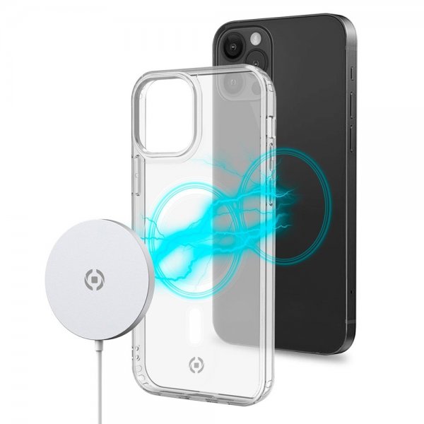 Celly iPhone 12/iPhone 12 Pro Cover GELSKINMAG MagSafe Transparent