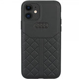 Audi iPhone 12/iPhone 12 Pro Cover Ægte Læder Etui Sort