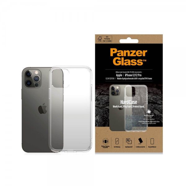 PanzerGlass iPhone 12/iPhone 12 Pro Cover HardCase Transparent