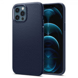 Spigen iPhone 12/iPhone 12 Pro Cover Liquid Air Navy Blue