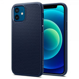 Spigen iPhone 12/iPhone 12 Pro Cover Liquid Air Navy Blue