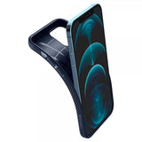 Spigen iPhone 12/iPhone 12 Pro Cover Liquid Air Navy Blue