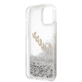 Guess iPhone 12/iPhone 12 Pro Cover Liquid Glitter Vintage Silver