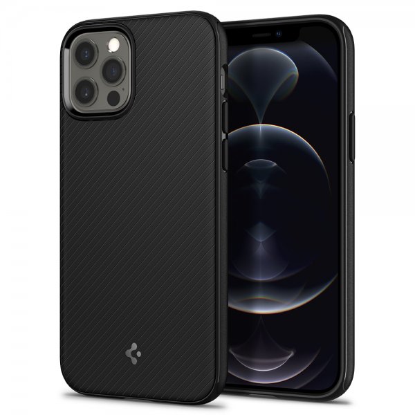 Spigen iPhone 12/iPhone 12 Pro Cover Mag Armor Mat Sort