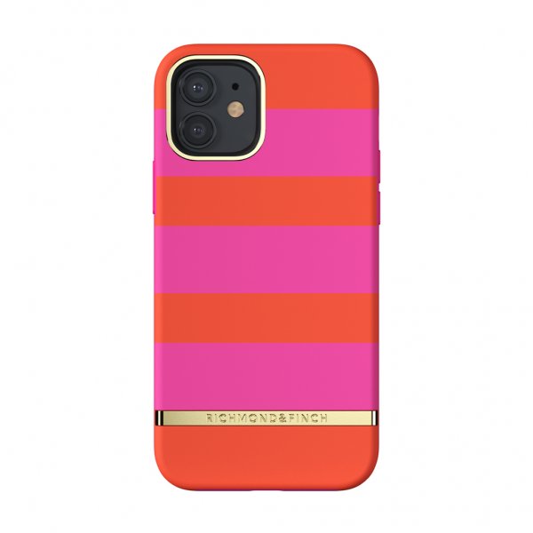 Richmond & Finch iPhone 12/iPhone 12 Pro Cover Magenta Stripe