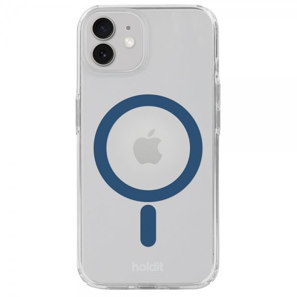 holdit iPhone 12/iPhone 12 Pro Cover MagSafe Case Denim Blue Transparent