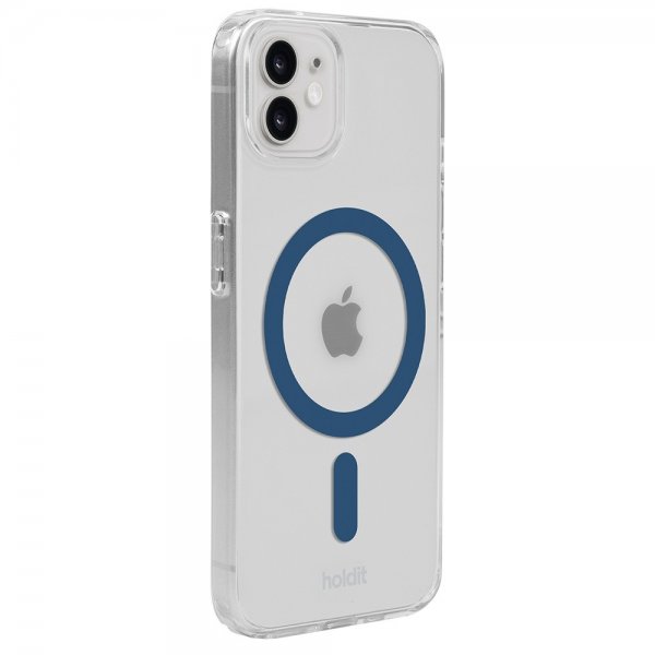 holdit iPhone 12/iPhone 12 Pro Cover MagSafe Case Denim Blue Transparent