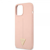 Guess iPhone 12/iPhone 12 Pro Cover Metal Triangle Rosa