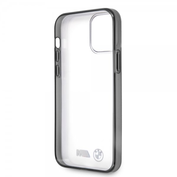 BMW iPhone 12/iPhone 12 Pro Cover Metallic Sort Gennemsigtig