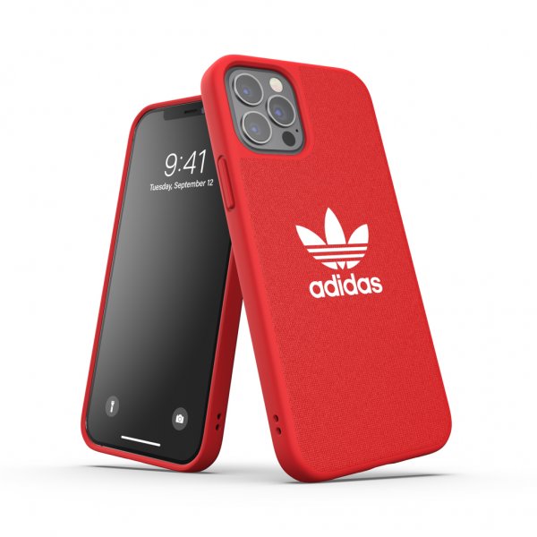 Adidas iPhone 12/iPhone 12 Pro Cover Moulded Case Canvas Scarlet