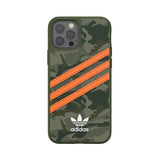 Adidas iPhone 12/iPhone 12 Pro Cover Moulded Case PU Camo/Signal Orange