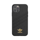 Adidas iPhone 12/iPhone 12 Pro Cover Støbt Etui PU Premium Sort