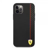 Ferrari iPhone 12/iPhone 12 Pro Cover On Track Carbon Stripe Sort