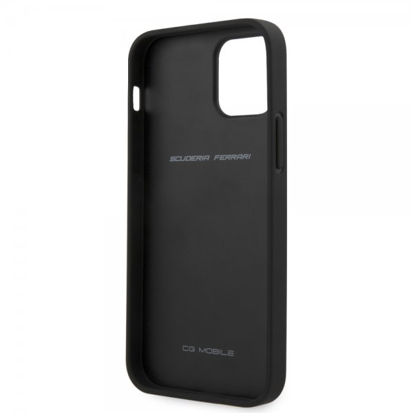 Ferrari iPhone 12/iPhone 12 Pro Cover On Track Carbon Stripe Sort