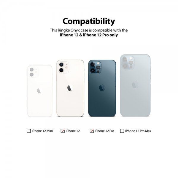 Ringke iPhone 12/iPhone 12 Pro Cover Onyx Sort