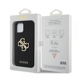 Guess iPhone 12/iPhone 12 Pro Cover Perforated Glitter Sort