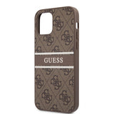 Guess iPhone 12/iPhone 12 Pro Cover Printed Stripe Brun