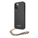 Guess iPhone 12/iPhone 12 Pro Cover Saffiano Chain Sort
