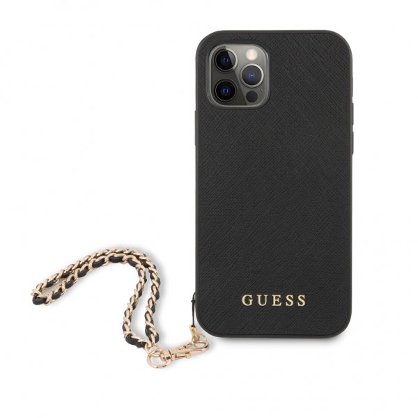 Guess iPhone 12/iPhone 12 Pro Cover Saffiano Chain Sort