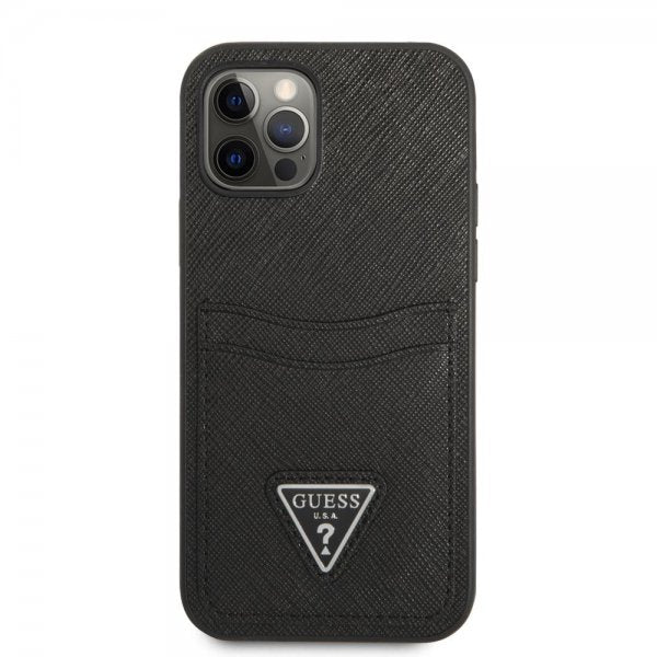 Guess iPhone 12/iPhone 12 Pro Cover Saffiano Double Cardslot Sort