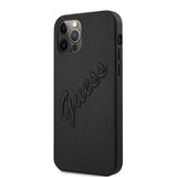 Guess iPhone 12/iPhone 12 Pro Cover Saffiano Vintage Script Sort