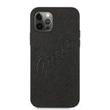 Guess iPhone 12/iPhone 12 Pro Cover Saffiano Vintage Script Sort