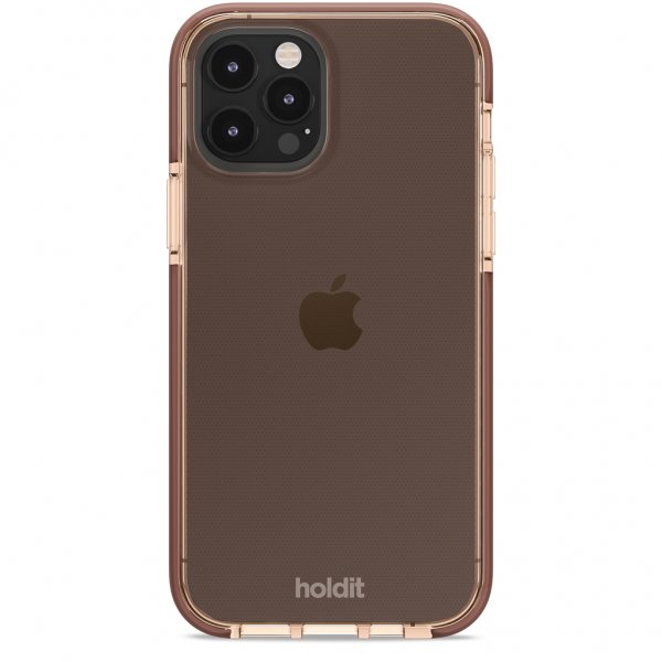 Holdit iPhone 12/iPhone 12 Pro Cover Seethru Dark Brown
