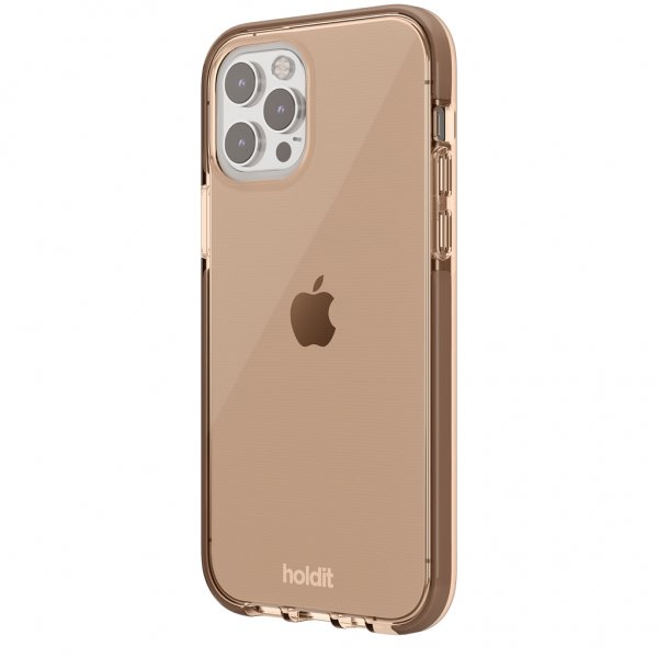 Holdit iPhone 12/iPhone 12 Pro Cover Seethru Dark Brown