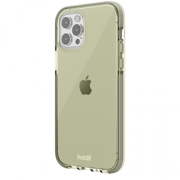 holdit iPhone 12/iPhone 12 Pro Cover Seethru Khaki Green
